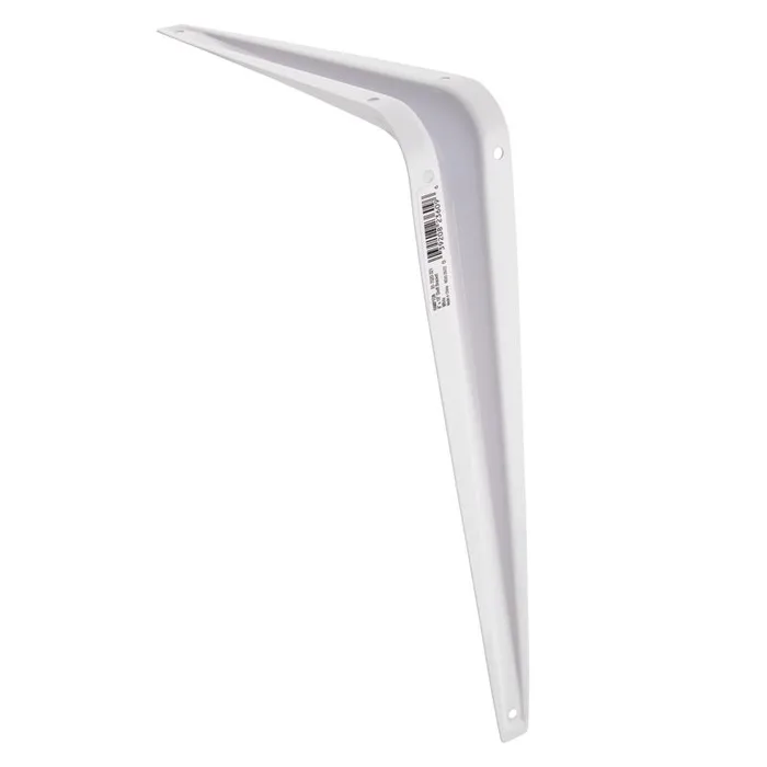 Hampton White Steel Shelf Support 18 Ga. 8 in. L 100 lb (Pack of 10)