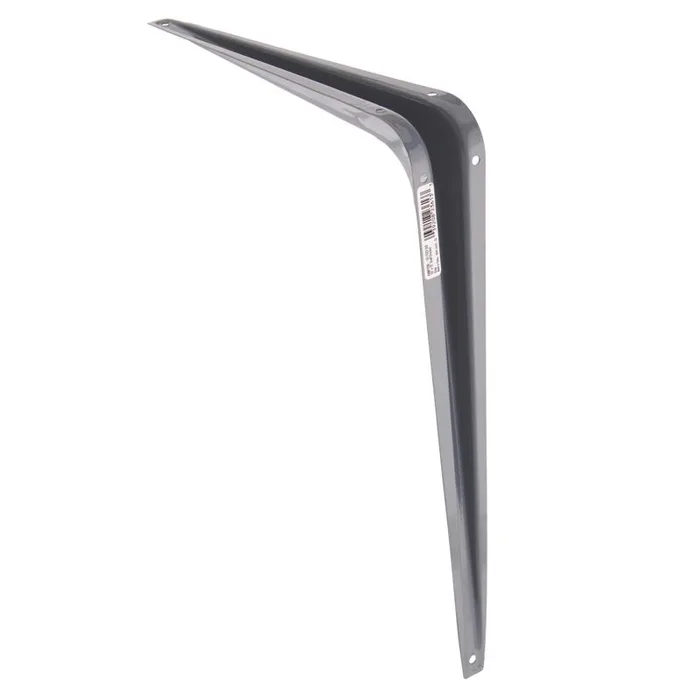Hampton Gray Steel Shelf Support 18 Ga. 10 in. L 100 lb (Pack of 10)