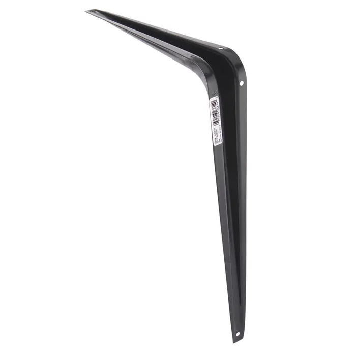 Hampton Black Steel Shelf Support 18 Ga. 10 in. L 100 lb (Pack of 10)