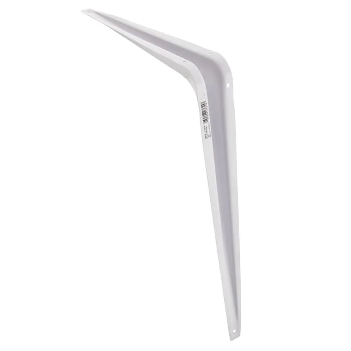 Hampton White Steel Shelf Support 18 Ga. 12 in. L 100 lb (Pack of 10)