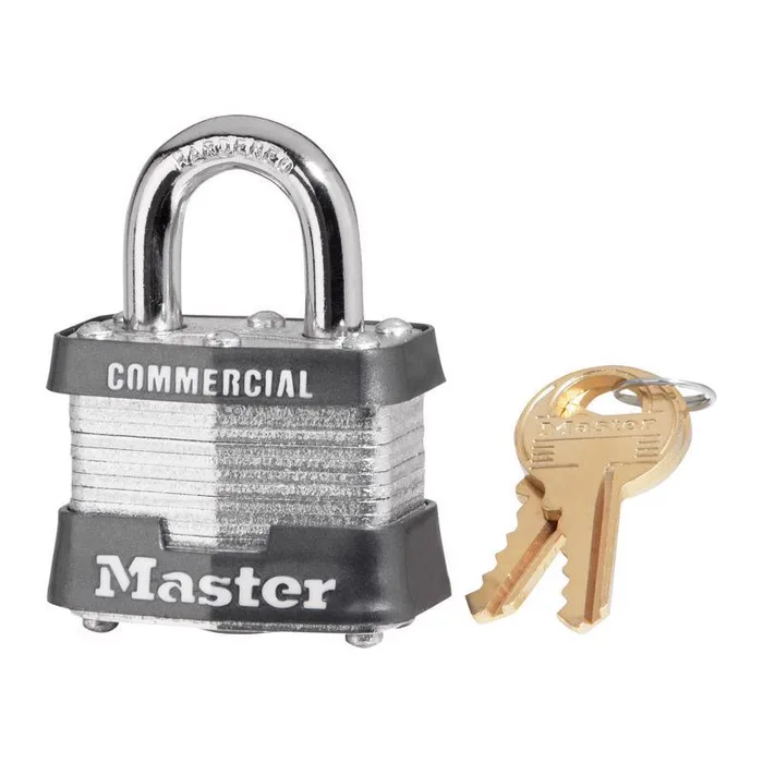 Master Lock 1-9/16 in. W Steel 4-Pin Cylinder Exterior Padlock (Pack of 6)