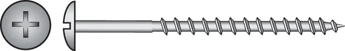 HILLMAN No. 10 X 2-1/2 in. L Phillips Black Phosphate Coarse Cabinet Screws 1 pk