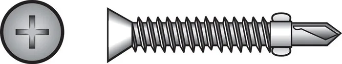 HILLMAN No. 12 Ga. X 2 in. L Phillips Flat Head Sheet Metal Screws 1 pk