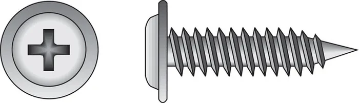HILLMAN No. 8 Ga. X 1 in. L Phillips Truss Head Self-Piercing Screws 1 pk