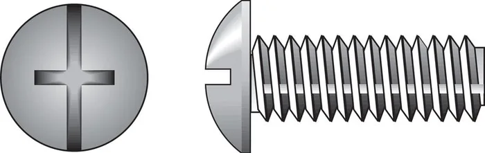 HILLMAN No. 8-32 Ga. X 1-3/4 in. L Combination Truss Head Zinc-Plated Steel Machine Screws 100 pk