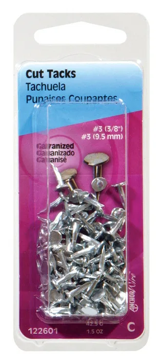 HILLMAN No. 8 X 9/16 in. L Galvanized Silver Steel Cut Tacks 1 pk (Pack of 6)