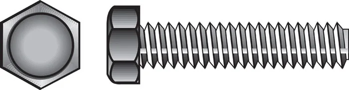HILLMAN 5/16 in. D X 4 in. L Zinc Plated Steel Hex Tap Bolt 50 pk