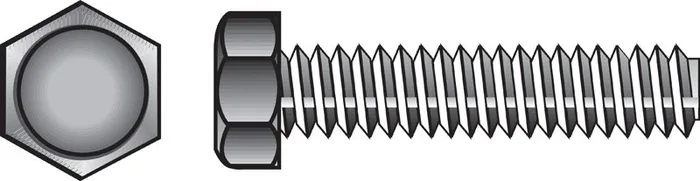 HILLMAN 1/2 in. D X 4 in. L Zinc Plated Steel Hex Tap Bolt 25 pk