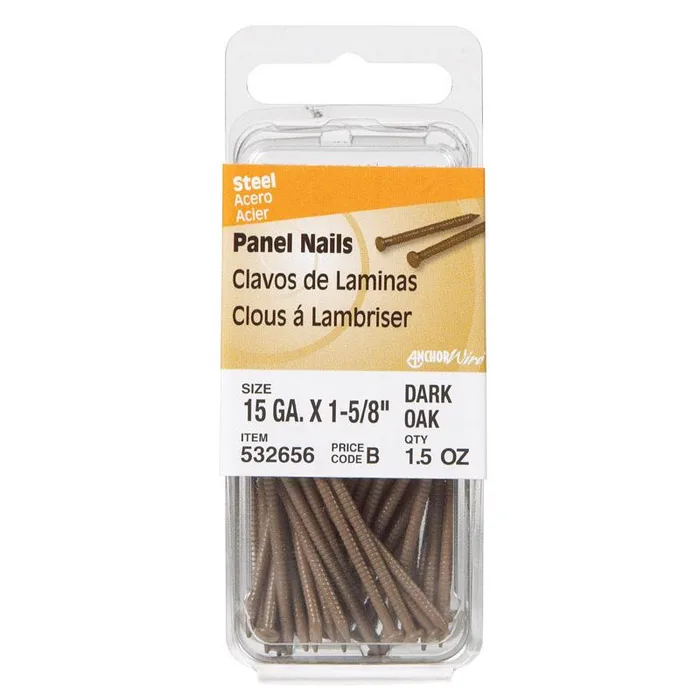 HILLMAN 1-5/8 in. Panel Coated Steel Nail Flat Head (Pack of 6)