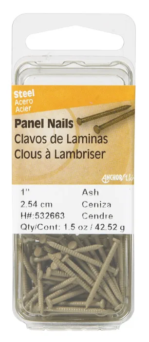 HILLMAN Anchor Wire 1 in. Panel Steel Nail Flat Head (Pack of 6)