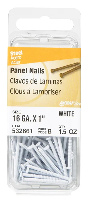 HILLMAN 1 in. Panel Steel Nail Large Head (Pack of 6)