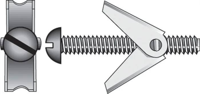 HILLMAN 1/4 in. D X 4 in. L Round Zinc-Plated Steel Toggle Bolt 1 pk (Pack of 6)