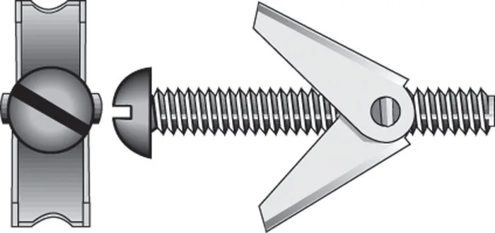 HILLMAN 1/8 in. D X 4 in. L Round Zinc-Plated Steel Toggle Bolt 2 pk (Pack of 6)