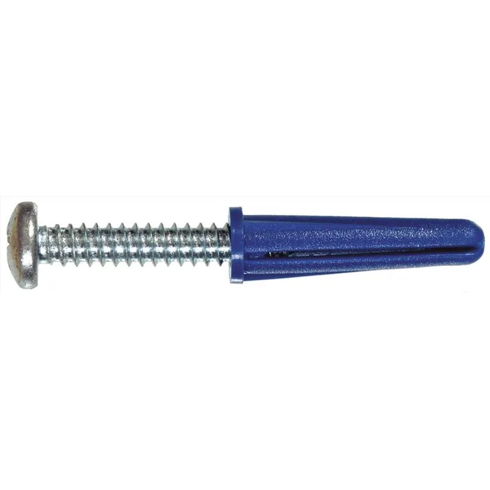 HILLMAN 0.4 in. D X 0.75 in. L Plastic Pan Head Conical Anchor 75 pc (Pack of 5)