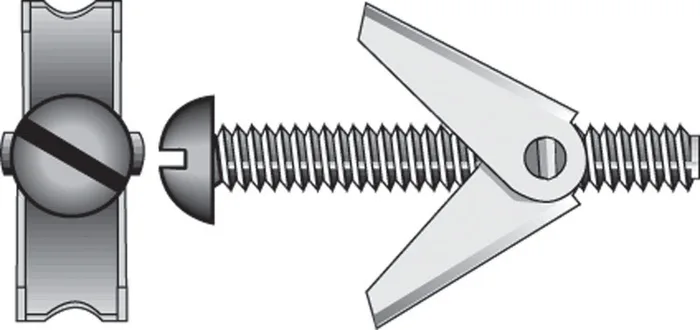 HILLMAN 1/8 in. D X 3 in. L Round Zinc-Plated Steel Toggle Bolt 2 pk (Pack of 10)