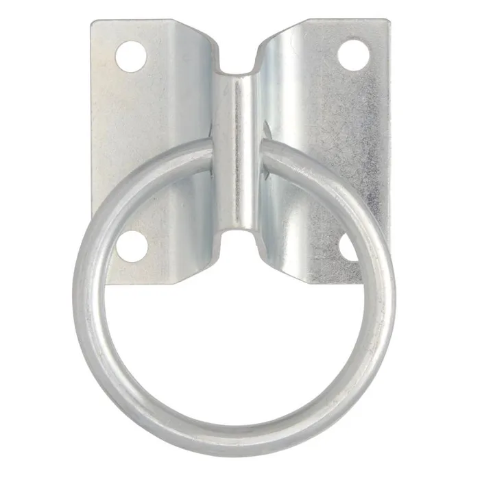 Hampton Small Zinc-Plated Silver Steel 1.875 in. L Hitching Ring 250 lb 1 pk (Pack of 5)