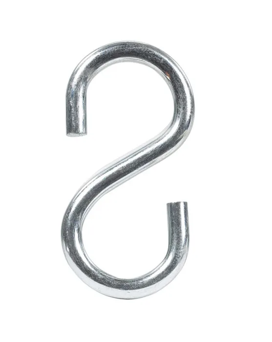 Hampton Small Zinc-Plated Silver Steel 1.5 in. L S-Hook 80 lb (Pack of 20)