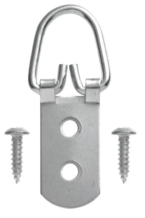 OOK Zinc D-Ring Hanger 75 lb 1 pk