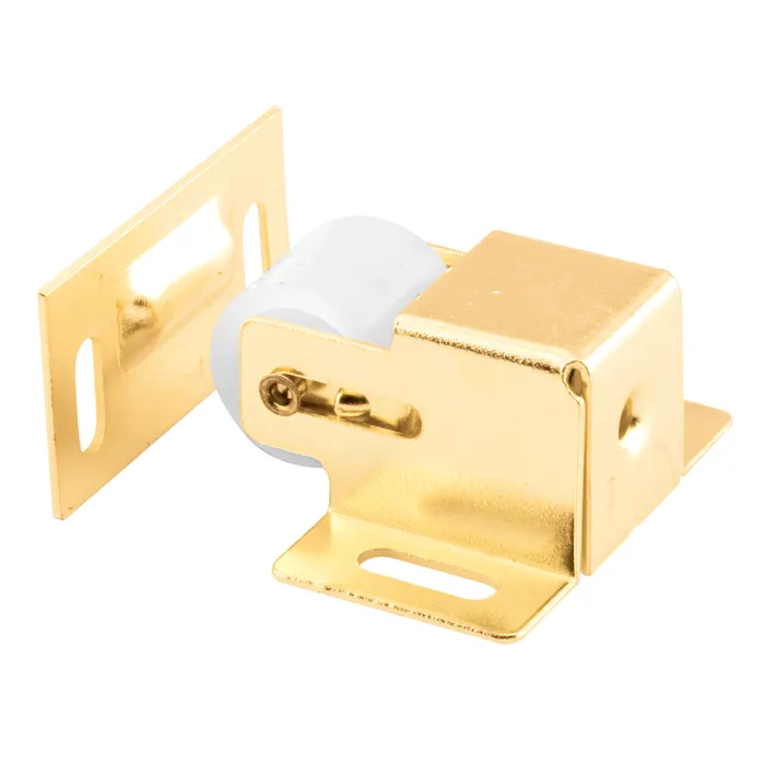 Prime-Line 0.94 in. H X 1.75 in. W X 1.81 in. D Brass-Plated Steel Roller Catch (Pack of 6)