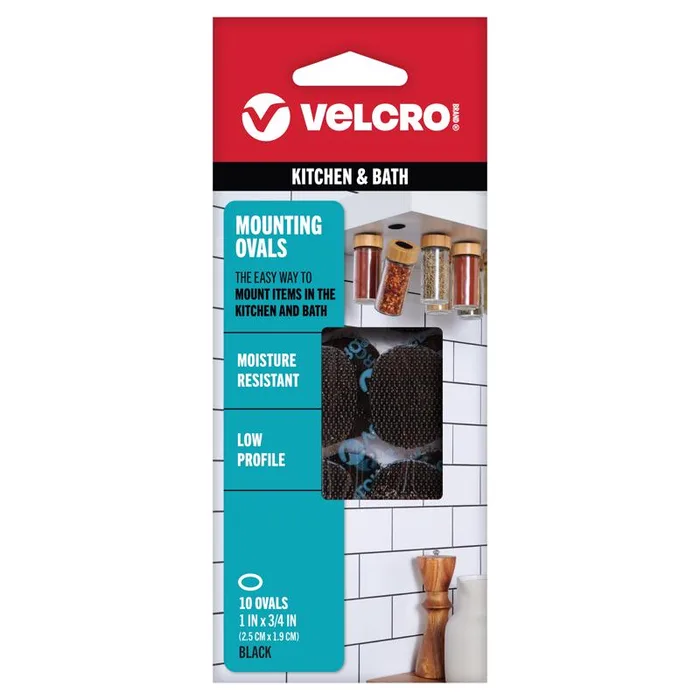 VELCRO Brand Heavy Duty Low Profile Small Nylon Hook and Loop Fastener 1 in. L 10 pk