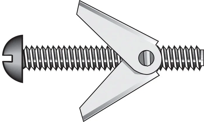 HILLMAN 3/16 in. D X 5 in. L Round Steel Toggle Bolt 50 pk