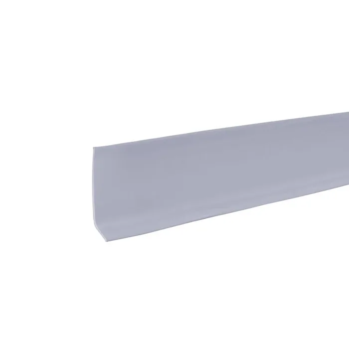 M-D Building Products 2.5 in. H X 0.08 in. W X 48 in. L Prefinished Silver Vinyl Wall Base (Pack of 18)