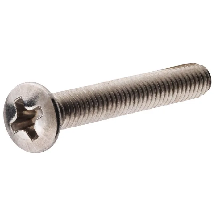 HILLMAN No. 10-24 Ga. X 1-1/2 in. L Phillips Oval Head Stainless Steel Machine Screws 1 pk