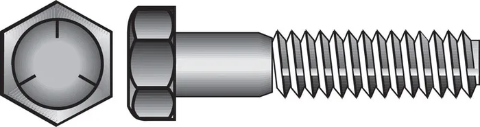 HILLMAN 1 in. D X 4 in. L Heat Treated Zinc Steel Hex Head Cap Screw 1 pk