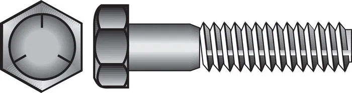 HILLMAN 1 in. D X 6 in. L Heat Treated Zinc Steel Hex Head Cap Screw 10 pk