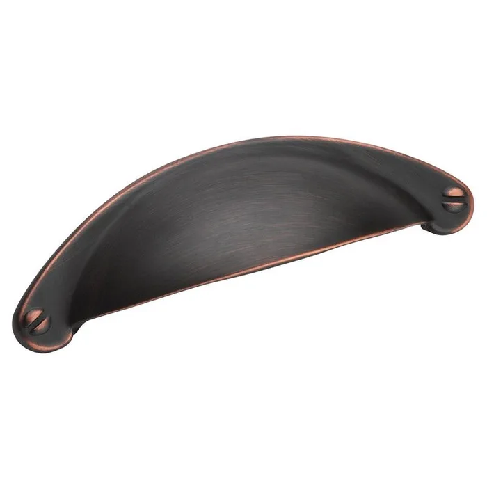 Amerock Traditional Cup Cabinet Cup Pull 2-1/2 in. Oil Rubbed Bronze Brown 1 pk