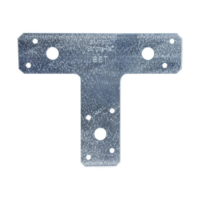 Simpson Strong-Tie 5 in. H X 6 in. W 14 Ga. Galvanized Steel T Strap (Pack of 10)