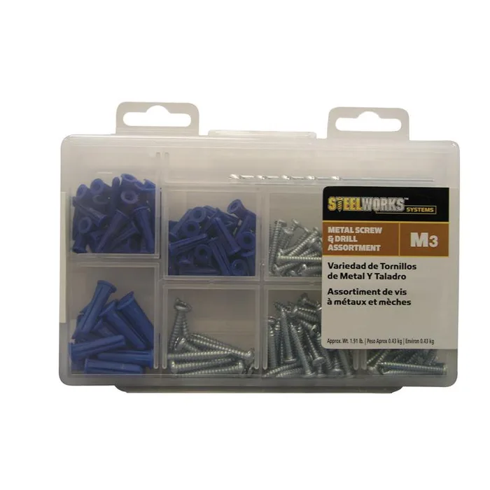 HILLMAN Assorted in. D X Assorted in. L Plastic/Stainless Steel Pan Head Anchor Kit 213 pk (Pack of 6)