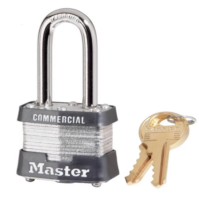 Master Lock 3.145 in. H X 1-5/8 in. W X 1-9/16 in. L Steel Double Locking Exterior Padlock (Pack of 6)