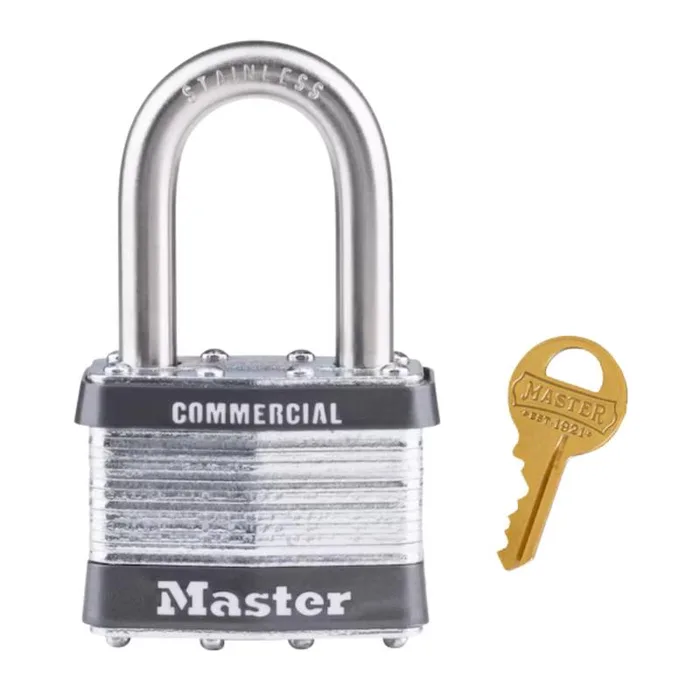Master Lock 1-1/2 in. H X 7/8 in. W X 2 in. L Steel 4-Pin Cylinder Exterior Padlock (Pack of 6)