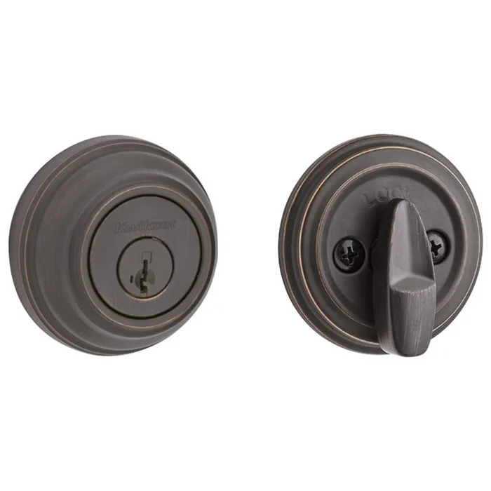 Kwikset SmartKey Venetian Bronze Metal Deadbolt