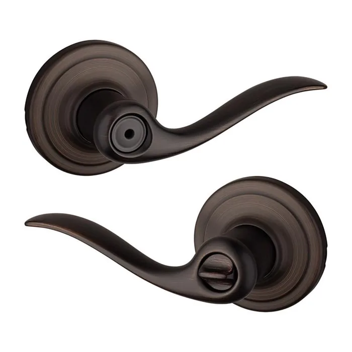 Kwikset Tustin Venetian Bronze Privacy Lockset 1-3/4 in.