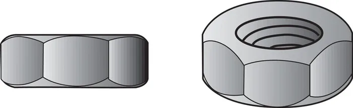 HILLMAN 5/8 in. Zinc Dichromate Steel USS Hex Nut 25 pk