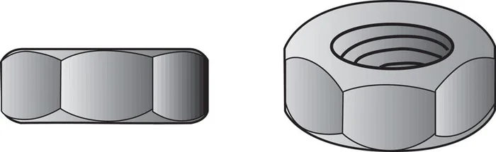 Hillman 1 in. Zinc Dichromate Steel USS Hex Nut 10 pk