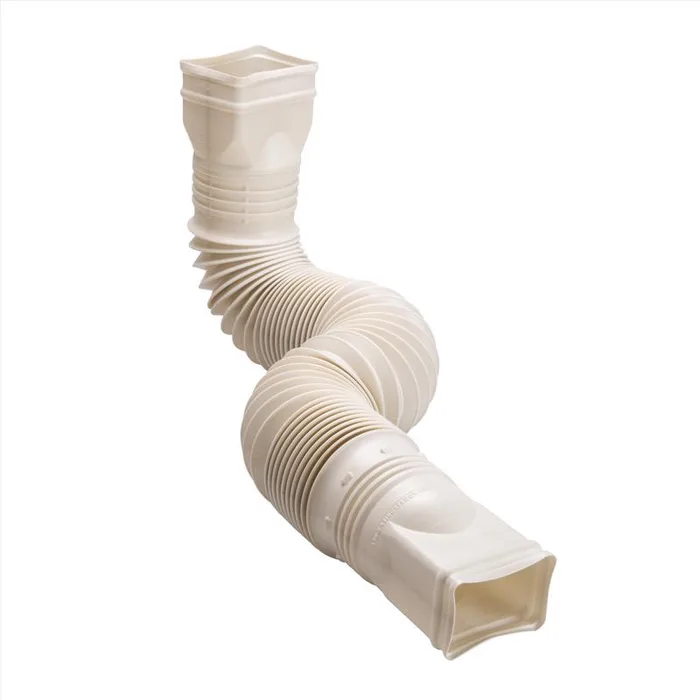 Amerimax Flex-A-Spout 4.5 in. H X 4.5 in. W X 55 in. L Tan Vinyl Downspout Extension