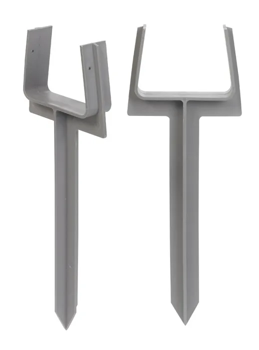 Amerimax 10.5 in. H X 3 in. W X 2 in. L Gray Vinyl K Downspout Anchor