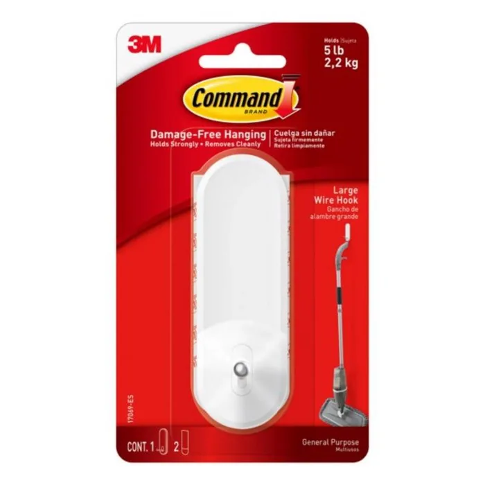 3M Command Large Plastic Wire Hooks 4.14 in. L 1 pk (Pack of 4)