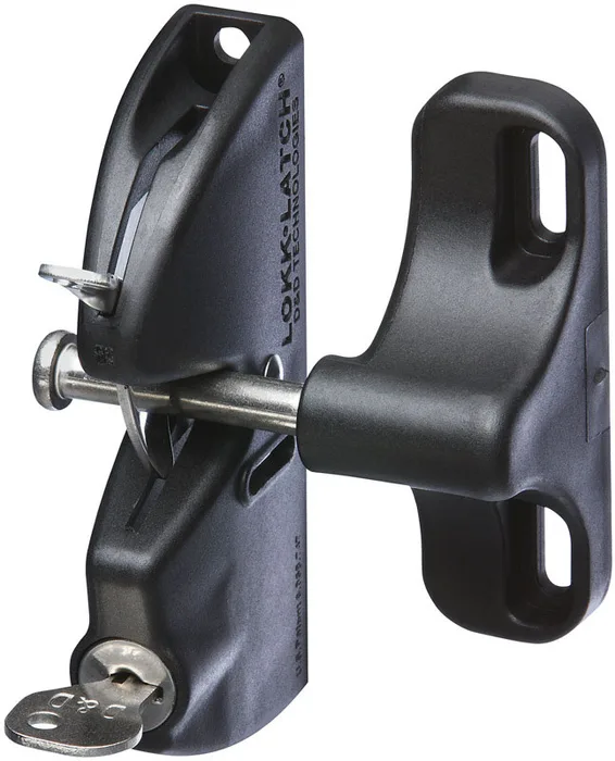 National Hardware 3.5 in. H X 4.5 in. W X 4.56 in. L Polymer/Stainless Steel Automatic Gate Latch