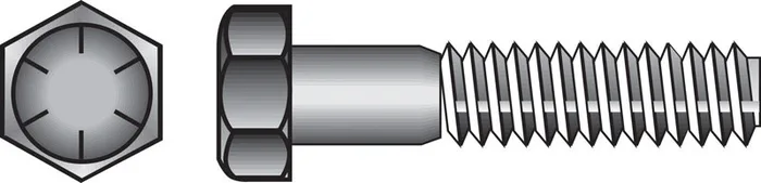 HILLMAN 5/16 in. D X 2-1/2 in. L Heat Treated Steel Hex Head Cap Screw 100 pk