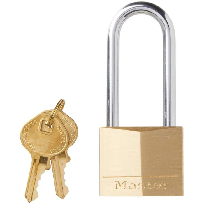 Master Lock 3-5/8 in. H X 5/16 in. W X 1-9/16 in. L Brass 4-Pin Tumbler Exterior Padlock
