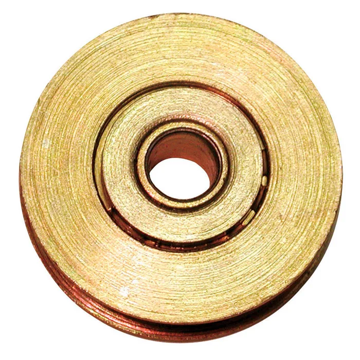 Barton Kramer 1-1/4 in. D X 0.33 in. L Gold Steel Sliding Door Guide 2 pk