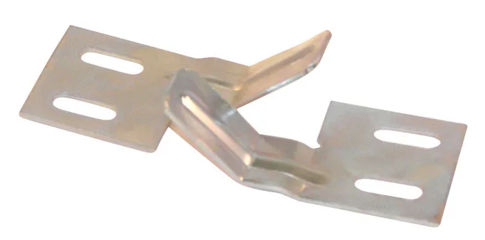 Barton Kramer 1-3/8 in. L Mill Silver Steel Door Aligner 2 pk