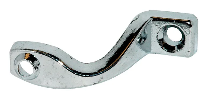 Barton Kramer 1.75 in. L Chrome Silver Wood Bracket 2 pk