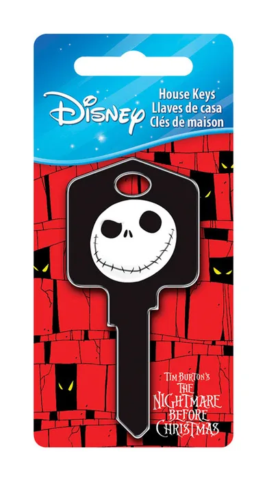 HILLMAN Disney Skeleton House Key Blank 66/97 Single For Kwikset and Titan Locks Black (Pack of 5)