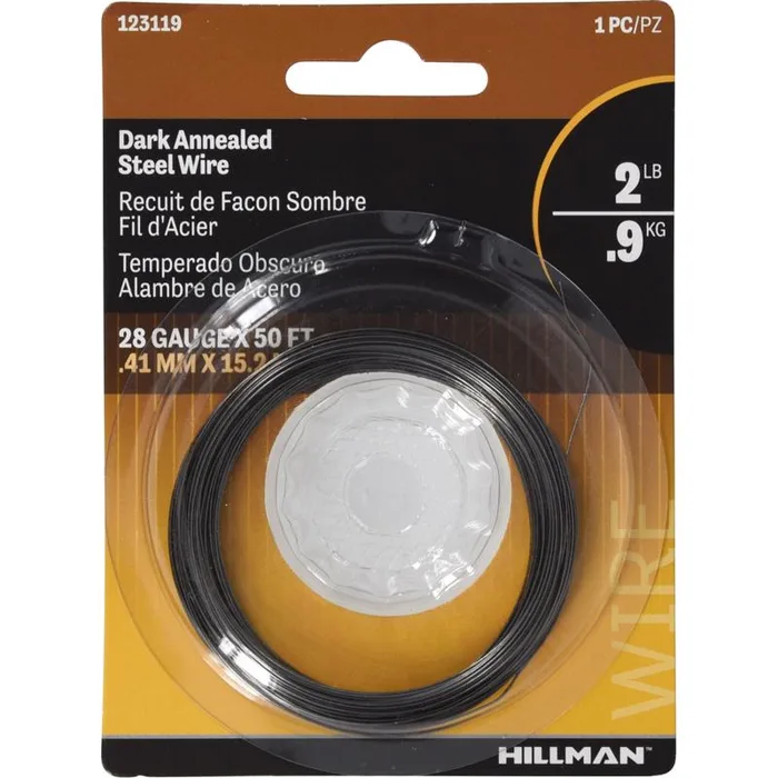 HILLMAN 50 ft. L Black Annealed Steel 28 Ga. Wire (Pack of 10)
