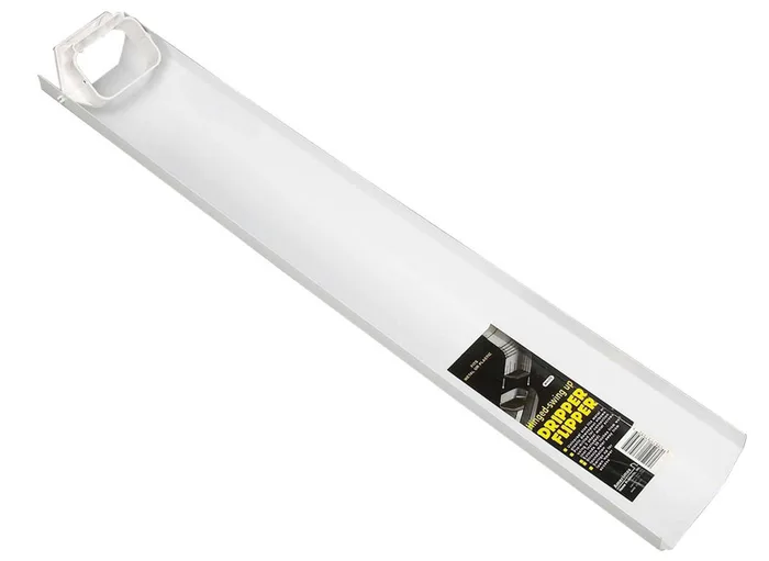 Amerimax Dripper Flipper 2.5 in. H X 4.5 in. W X 30 in. L White Vinyl Downspout Extension